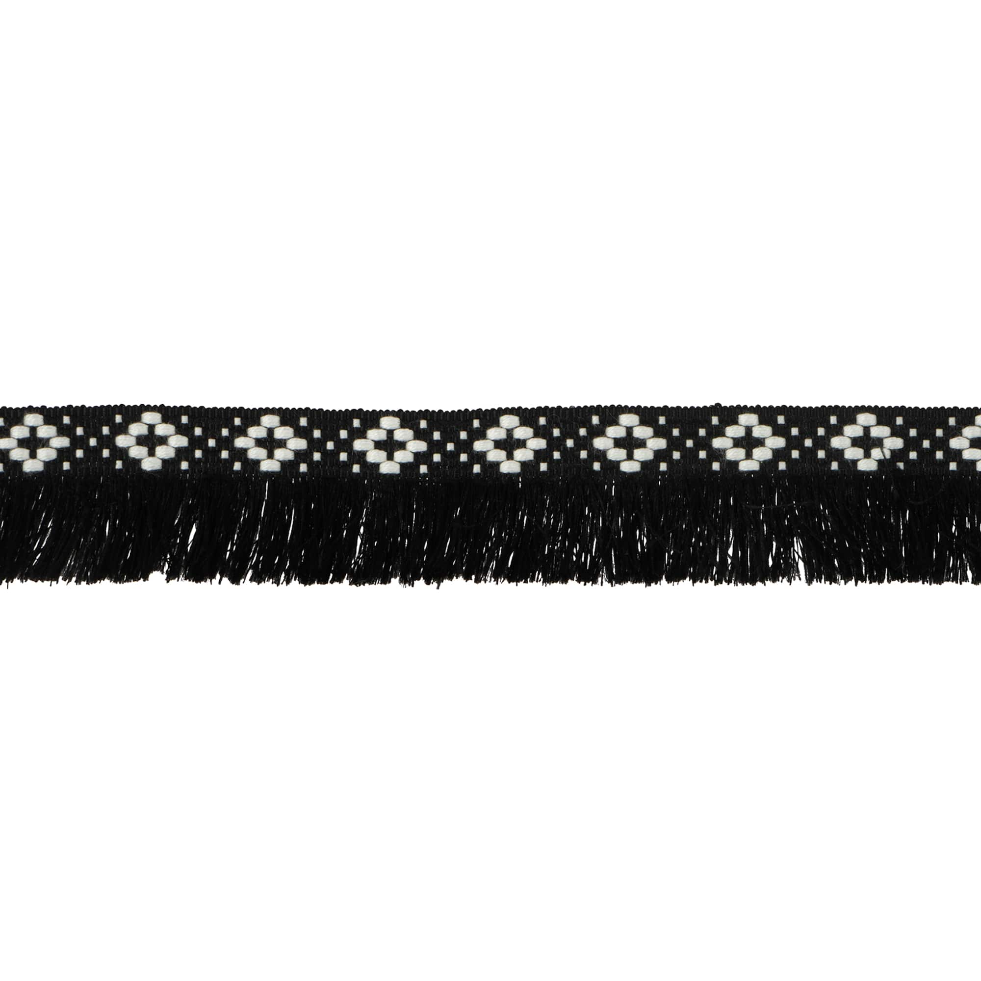 1 3/16" Diamond Jacquard Fringe Trim by Celebrate It